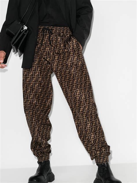 fendi logo track pants|Fendi pants.